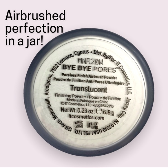 IT Cosmetics Bye Bye Pores Silk Airbrush Powder & Heavenly Luxe Brush N°1 - Picture 2 of 4